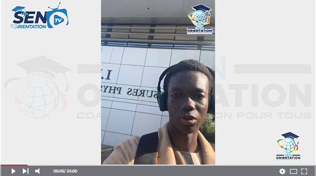 Témoignage Mouhamadou Lamine Dieye SEN ORIENTATION