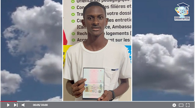 Témoignage Alioune GUÈYE SEN ORIENTATION