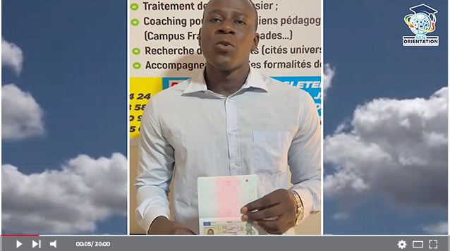 Témoignage Ousmane SARR SEN ORIENTATION